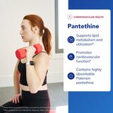 Pantethine de Pure Encapsulations: envase de plástico para uso diario seguro.