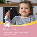 Papablic BabyHandy mango ergonómico ofrece agarre cómodo durante el cepillado.