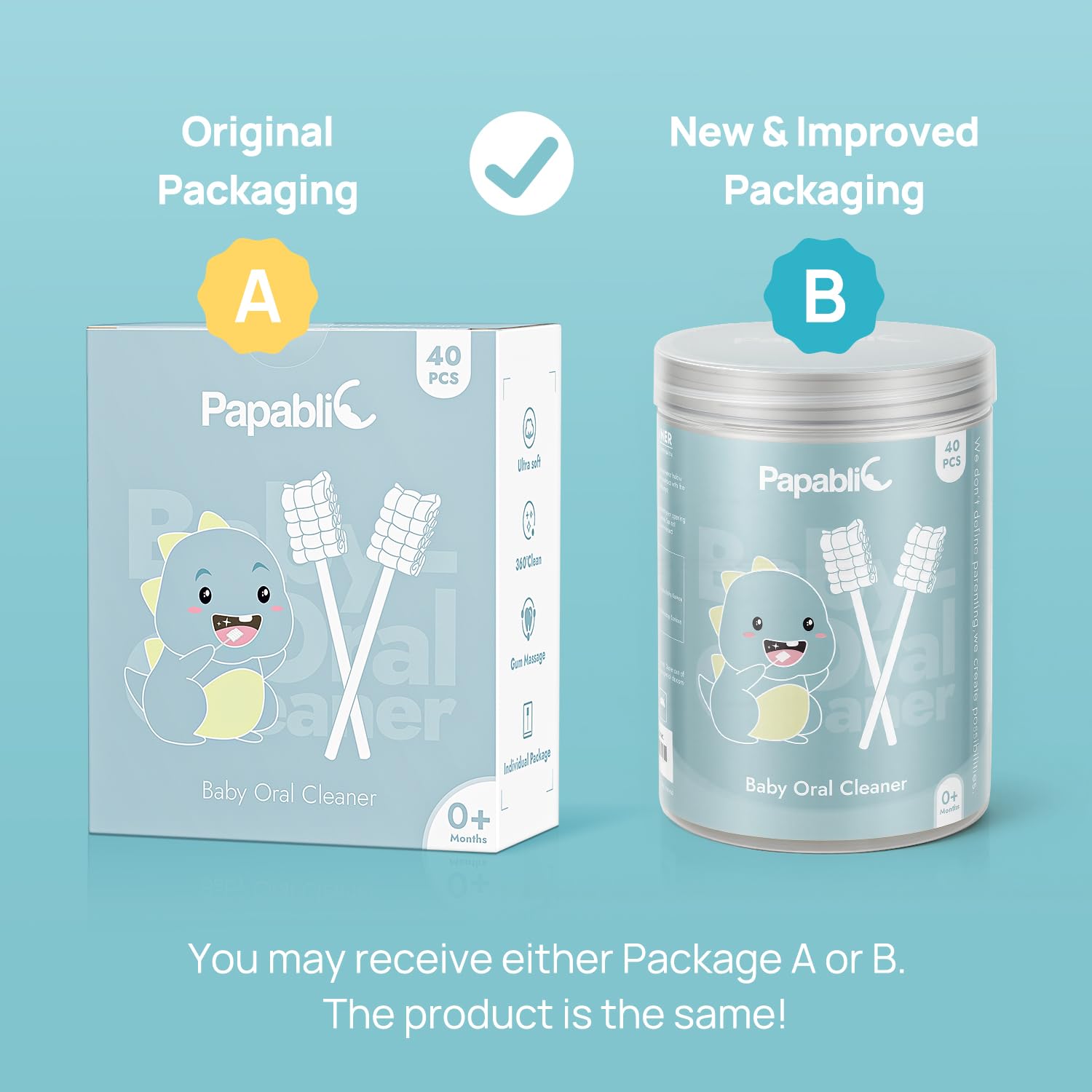 Papablic cerdas suaves para limpieza delicada de la lengua.