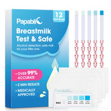 Papablic kit de tiras prueba alcohol leche materna para resultados rápidos