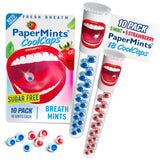 Papermints CoolCaps aliento fresco instantáneo, ideal para reuniones y salidas.