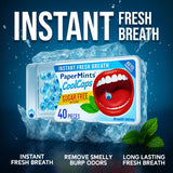 Papermints CoolCaps, cápsula externa, sensación refrescante al morder para cualquier momento.