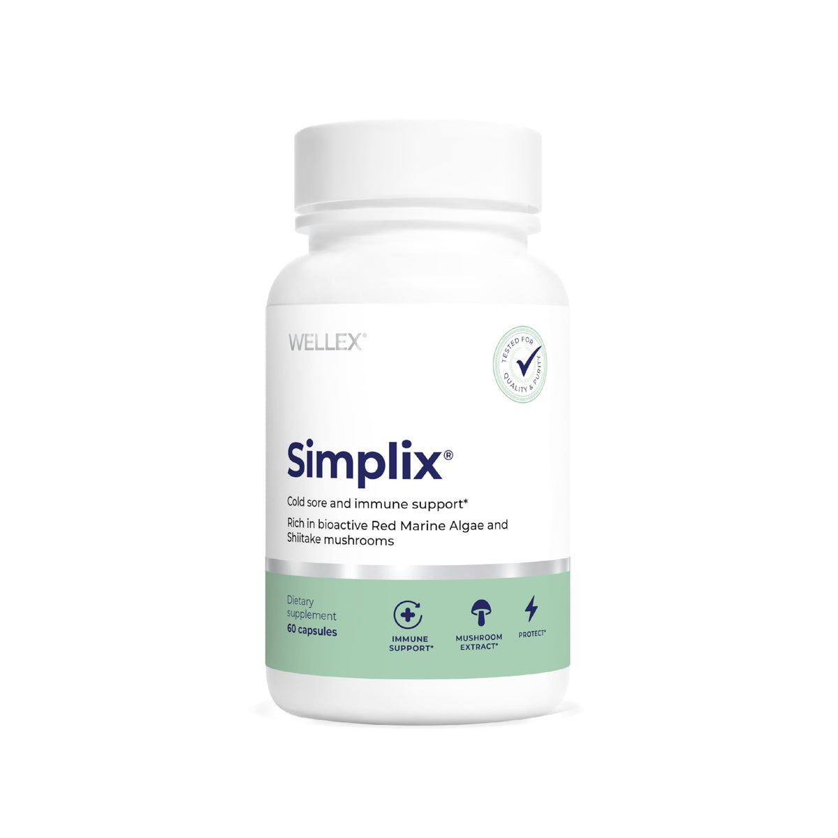 Papillex Simplix envase con 60 cápsulas para apoyar la inmunidad naturalmente.
