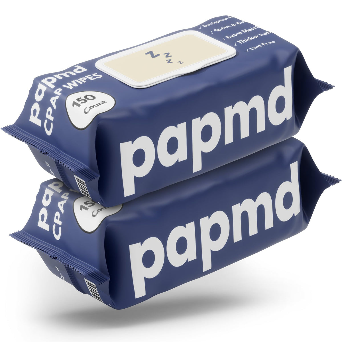 PAPMD toallitas CPAP sin aroma para limpieza diaria de mascarilla.