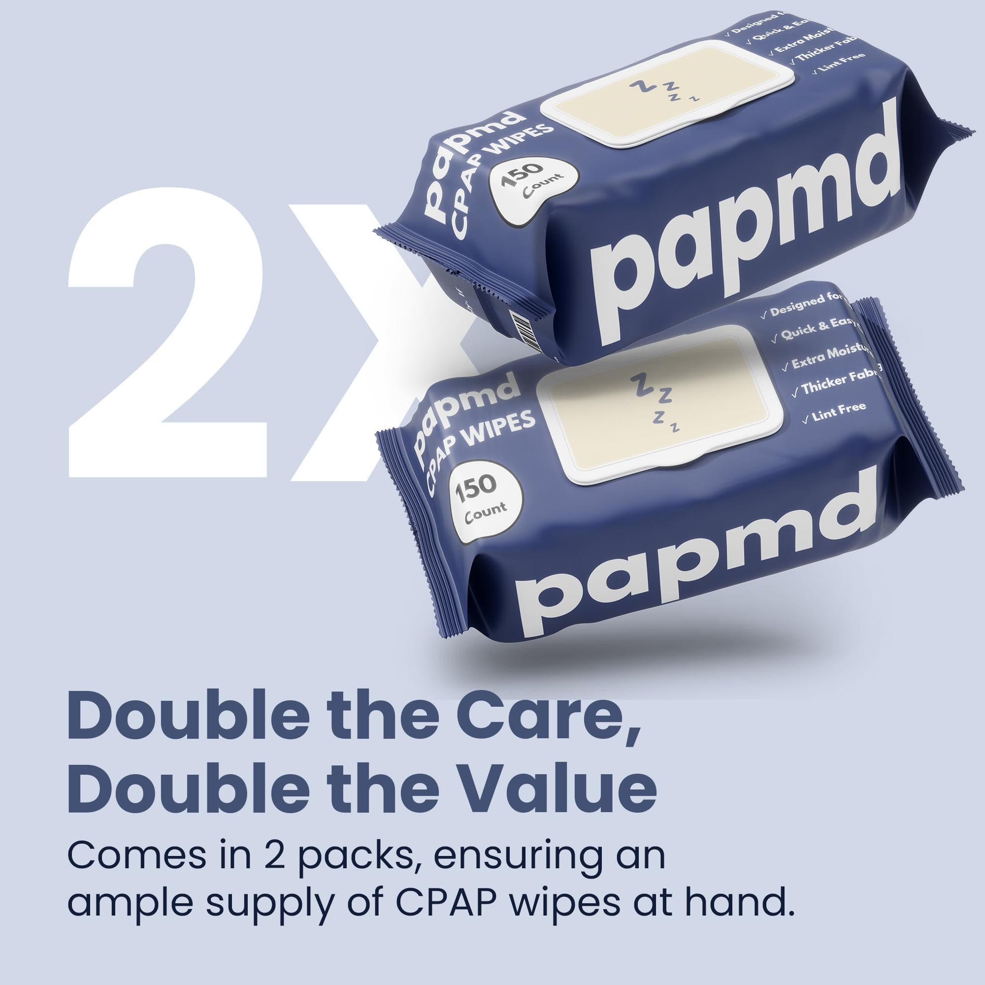 PAPMD para viajes: toallitas CPAP desechables rápidas.