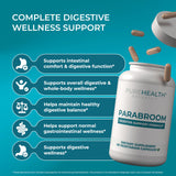 Parabroom, extracto de nuez negra para apoyar procesos digestivos naturales.