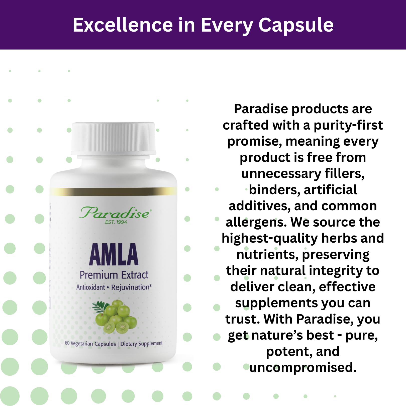 Paradise Herbs Amla, fruta india rica en nutrientes.