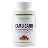 Paradise Herbs Camu Camu Extract, botella: fuente natural de vitamina C para energía diaria