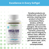 Paradise Herbs Omega-Sure: etiqueta sostenible que destaca pureza y origen responsable