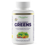 Paradise Herbs ORAC Energía cápsulas frente: antioxidantes potentes para energía diaria.