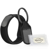PARA'KITO Pulsera negra, repelente portátil para actividades al aire libre.