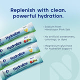 Hydralize: hecho en Estados Unidos con ingredientes de calidad.