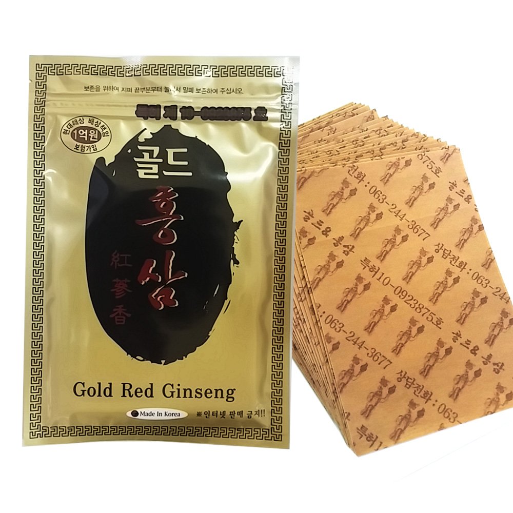 Powerstrips parche ginseng rojo coreano para relajación de piernas