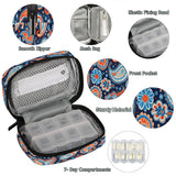 Pardick Flower Paisley diseño étnico floral para organización semanal de pastillas.