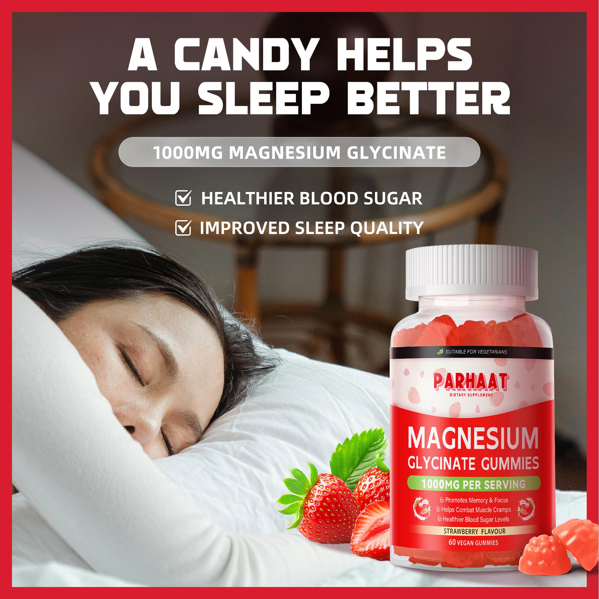 Parhaat gominolas con vitamina D y B6 para apoyar calcio y funciones nerviosas.
