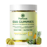 Parhaat EAA gomitas piña: bote para energía diaria.