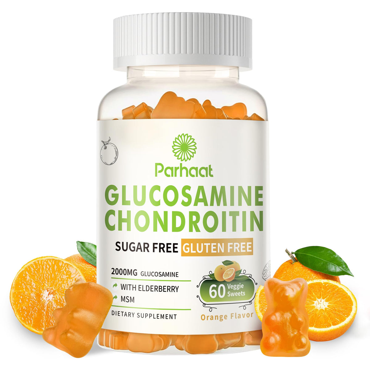 Parhaat gominolas glucosamina-condroitina-msm-saúco envase: fácil consumo diario para articulaciones