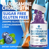 Parhaat gummies muestran glucosamina, condroitina y MSM para articulaciones.