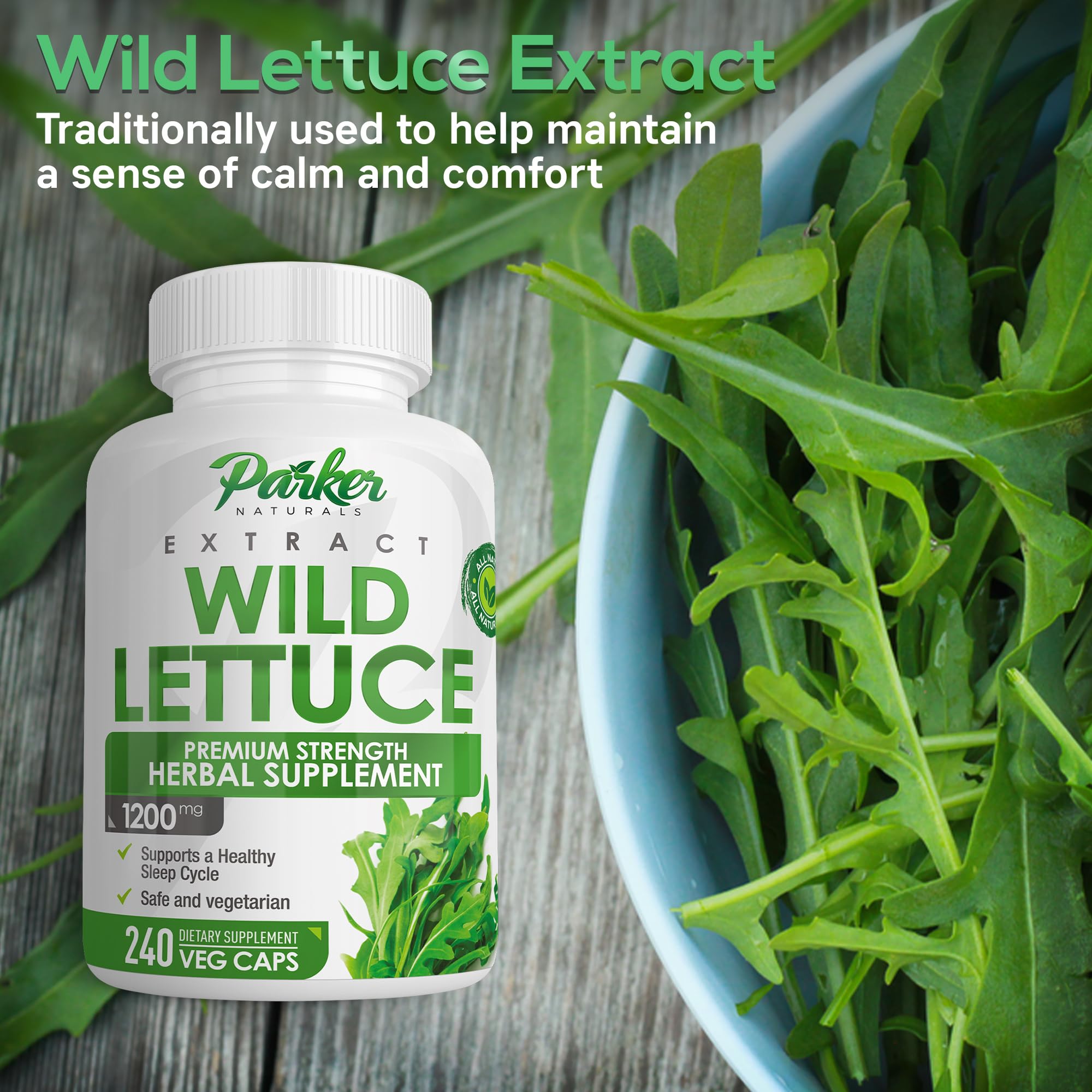 Parker Naturals Wild Lettuce Extract, uso nocturno: ritual relajante para favorecer descanso.