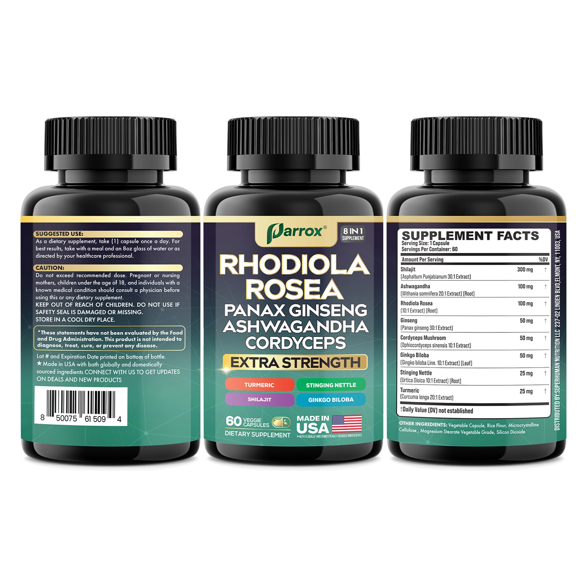 Toma diaria con Parrox 8-en-1, cómoda y sin complicaciones
