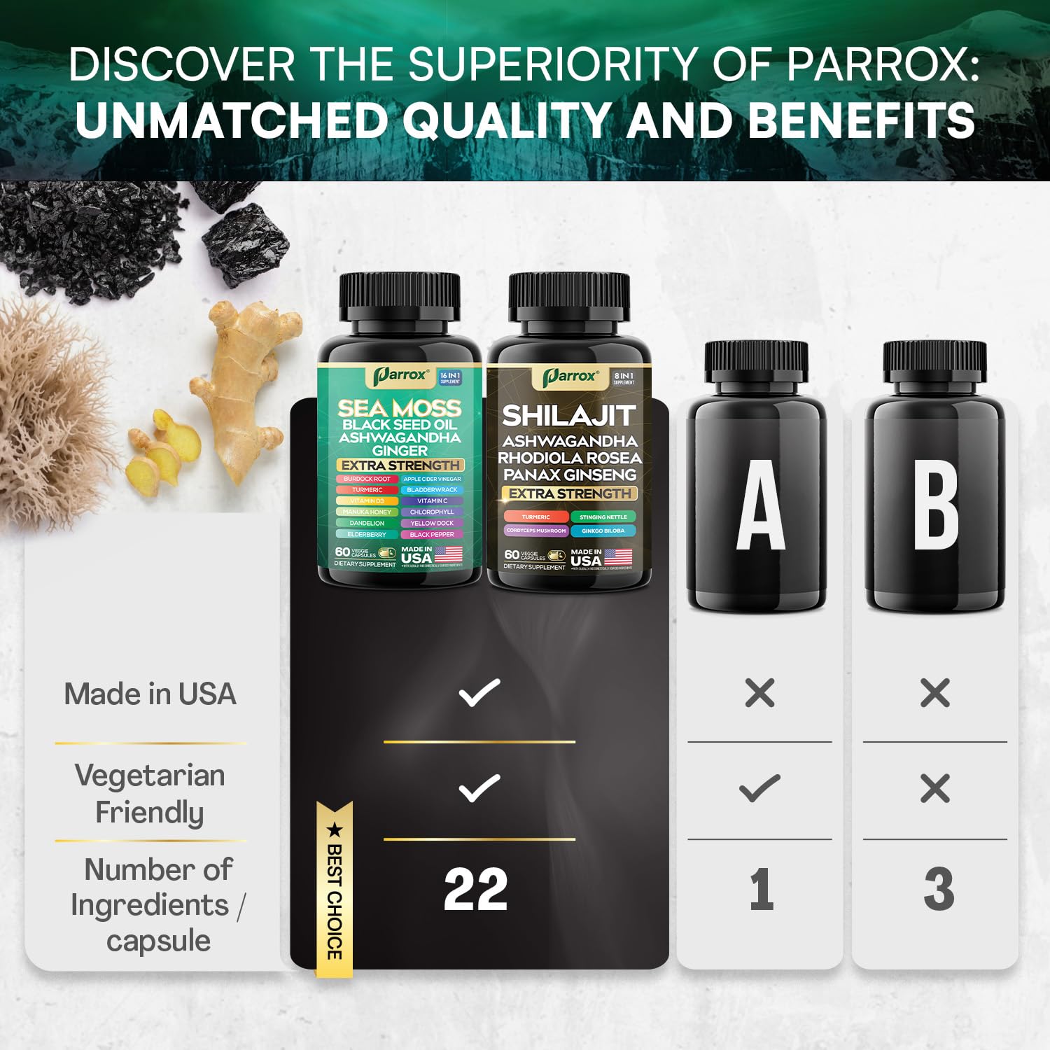 Parrox Aceite de Semilla Negra: aporte de micronutrientes