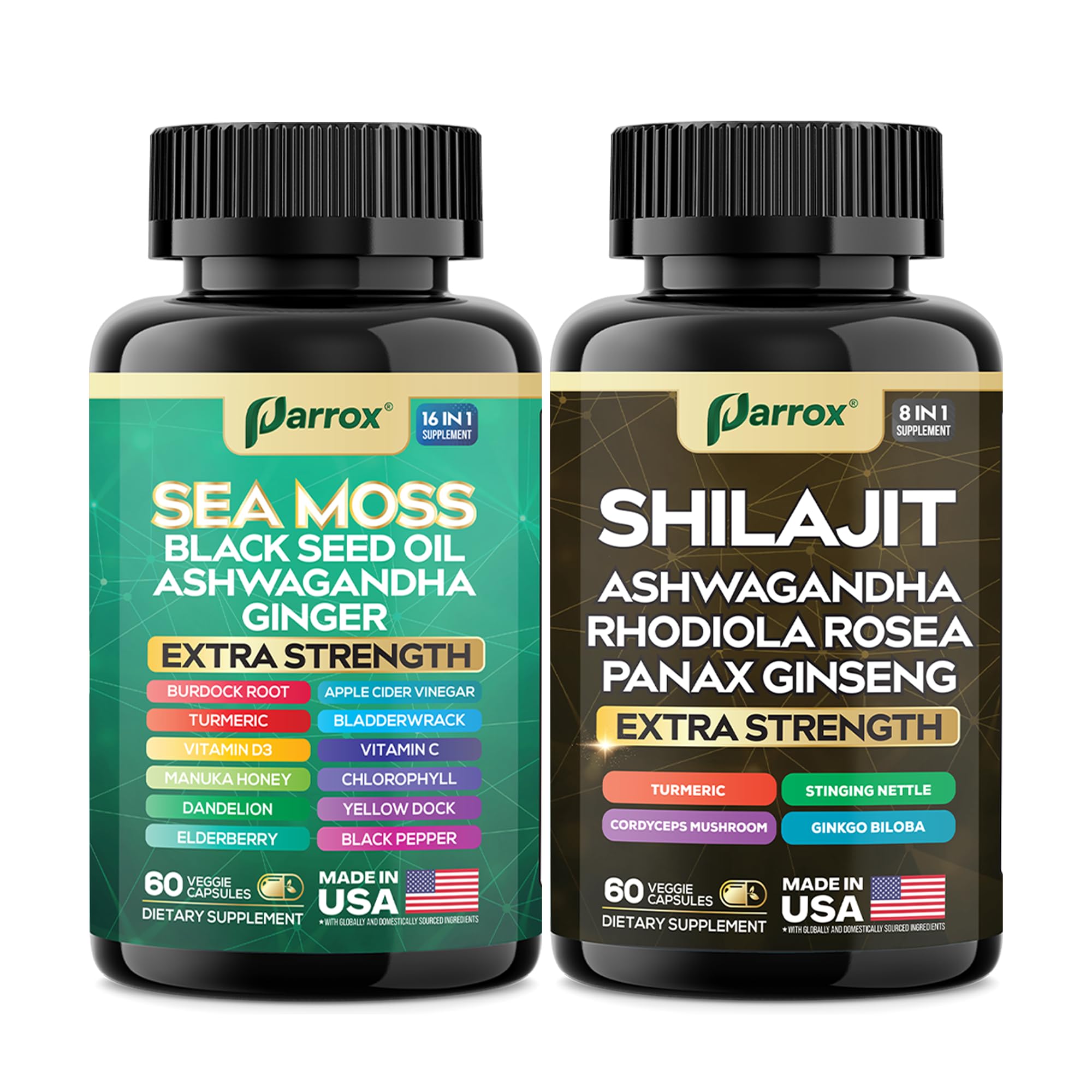 Parrox aceite de semilla negra: ingredientes para apoyo al bienestar