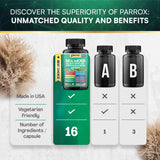 Parrox ashwaganda cápsulas para serenidad y enfoque.