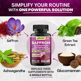 Parrox azafrán suplemento, ingrediente ashwaganda, apoyo al bienestar general en tu día.