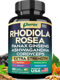 Parrox, botella de cápsulas para apoyo diario de bienestar.