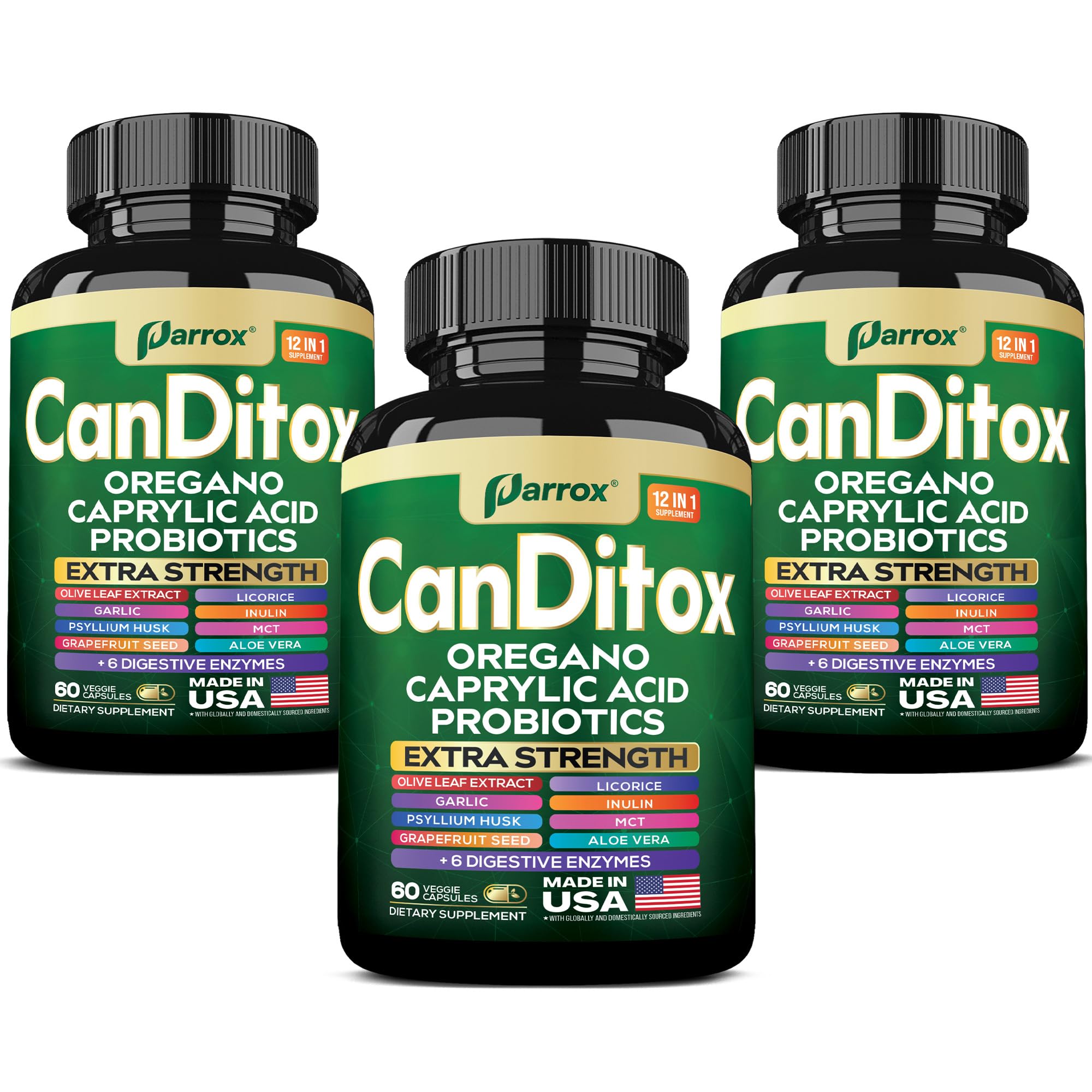 Parrox CanDitox: cápsulas en botella, fáciles de incorporar en la rutina diaria.