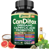 Parrox Canditox cápsulas: mezcla botánica para la rutina diaria.