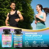 Parrox Conjunto Serenidad Brillante: primer plano de etiqueta con ashwaganda y L-teanina para equilibrio