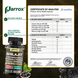 Parrox Cordyceps Hongo, cápsulas para rendimiento diario y vitalidad.