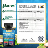 Parrox Corti-Smooth: tapa y envase seguro para uso diario confiable.