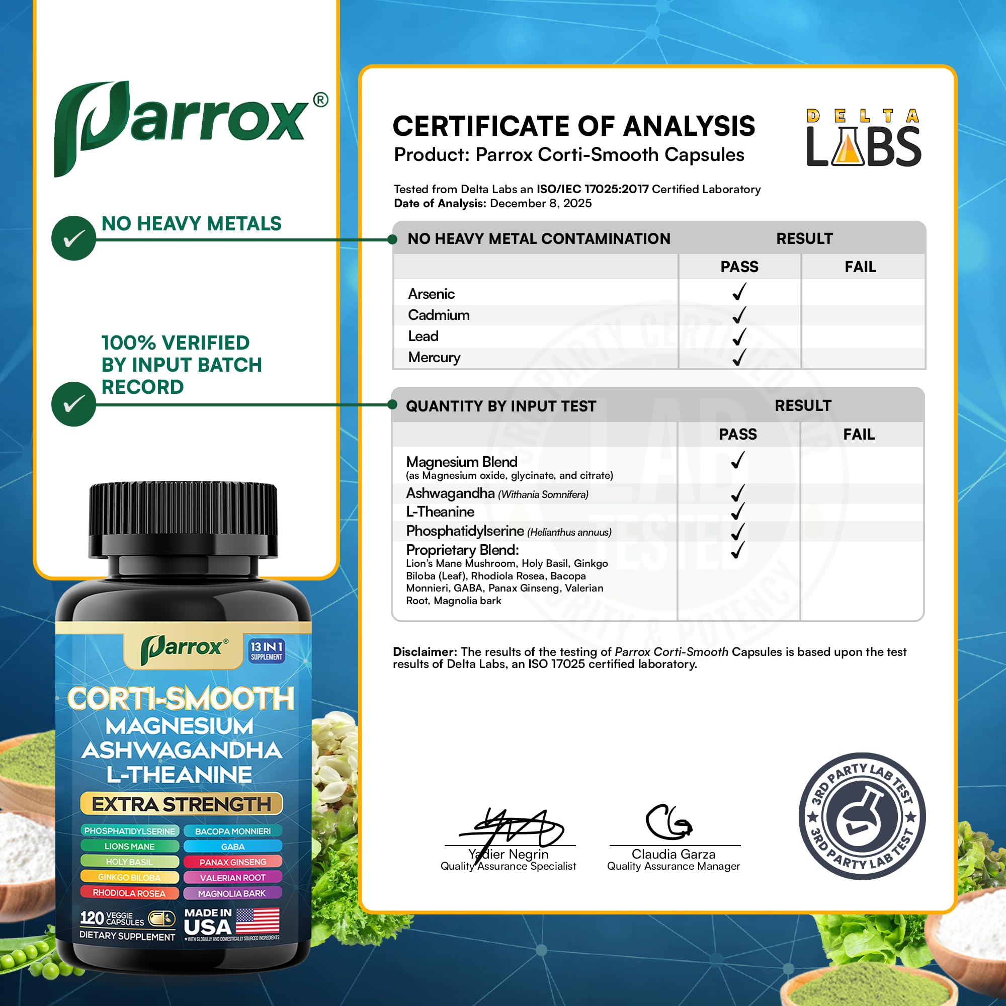 Rutina diaria de bienestar con Parrox Corti-Smooth para balance general.