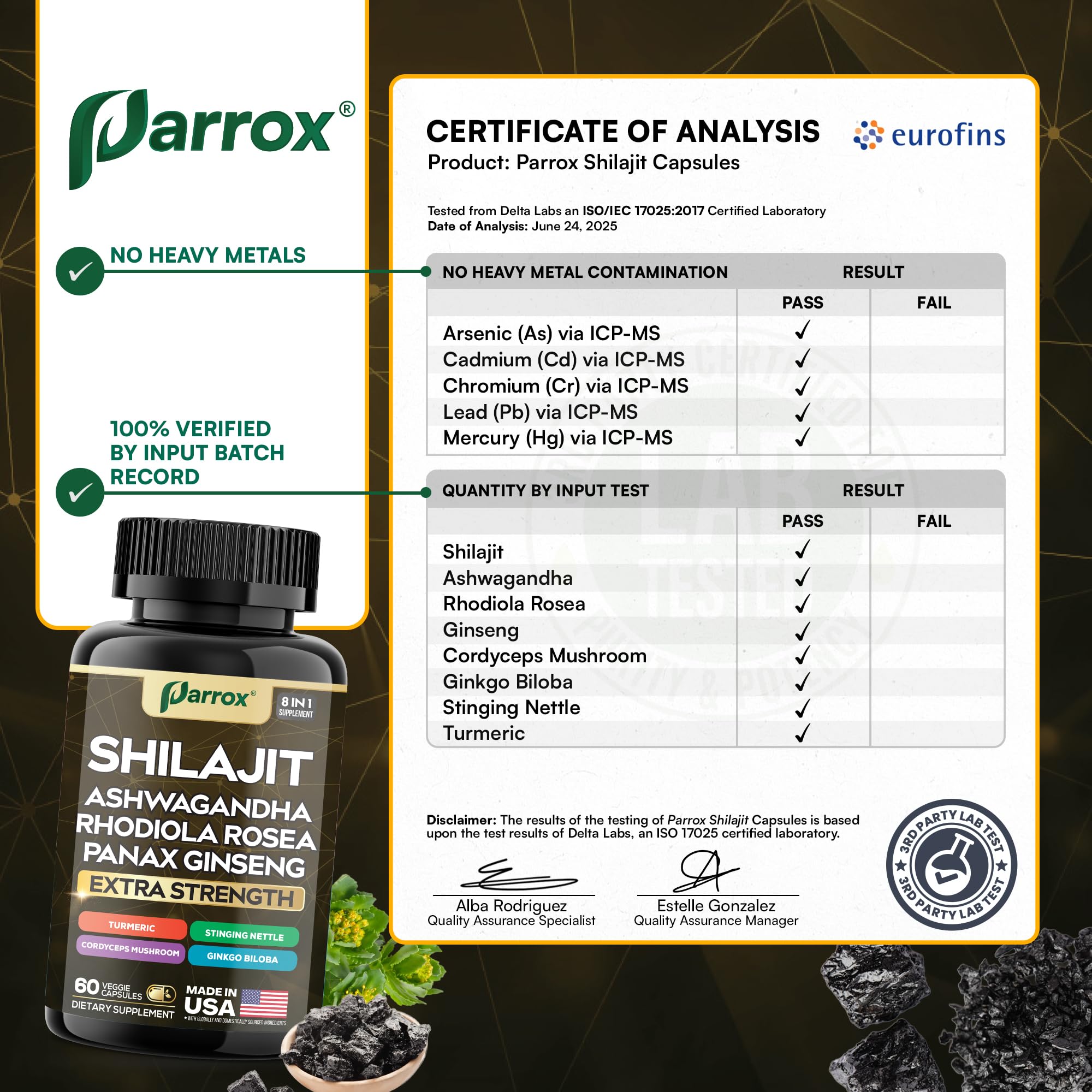 Parrox ginkgo biloba en cápsulas para enfoque y memoria sostenida.