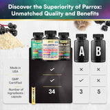 Parrox ginseng Panax: mezcla adaptogénica para claridad mental.