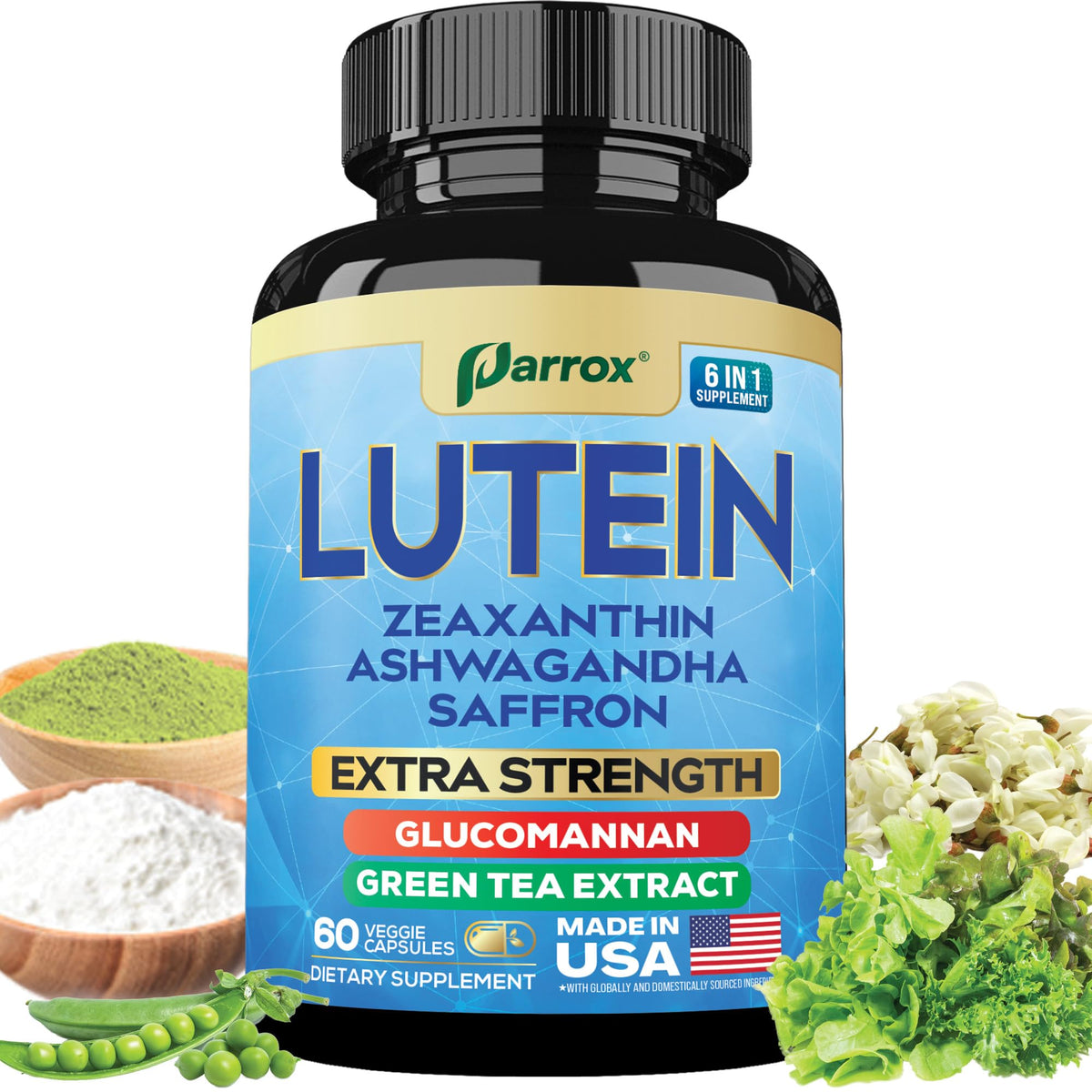 Parrox luteina-zeaxantina en capsulas para apoyo visual diario
