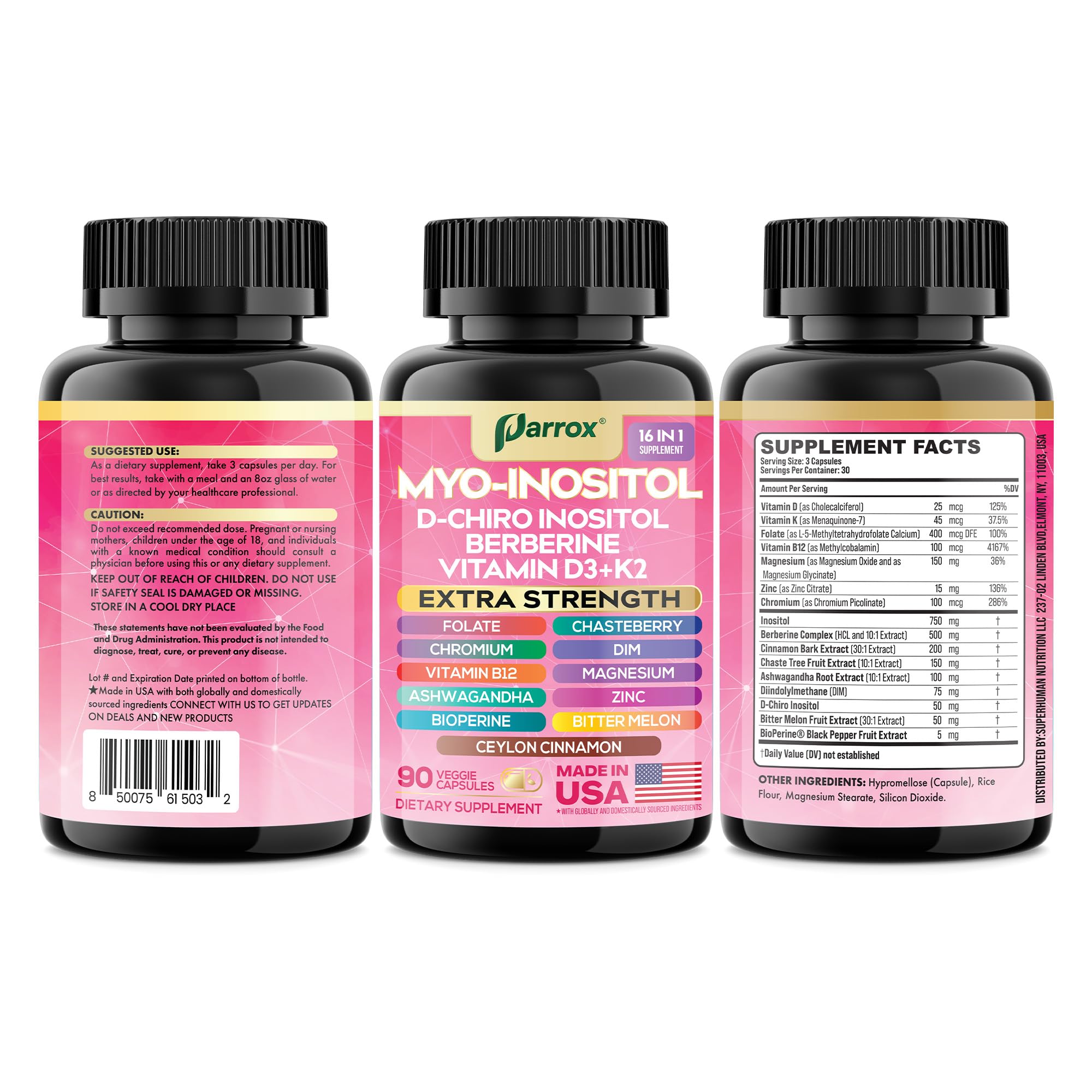 Parrox Melón Amargo, Zinc y Cromo: combinación para apoyo general