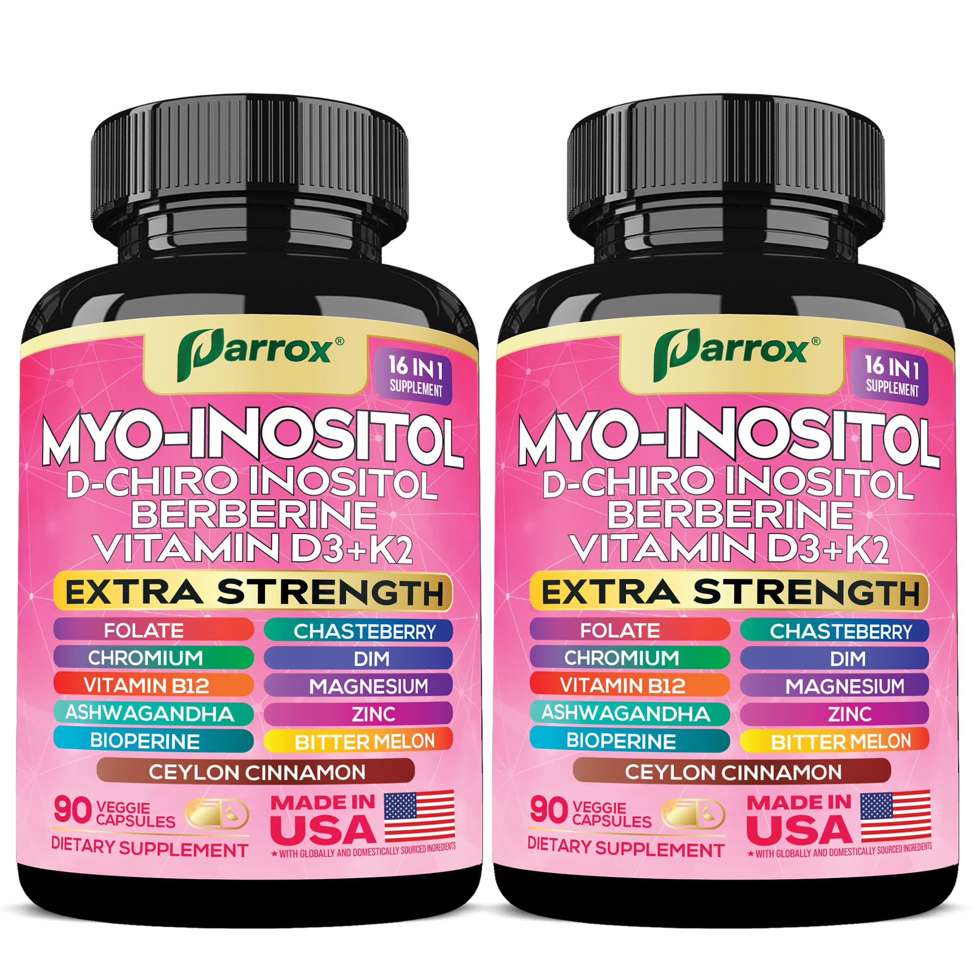 Parrox Myo-Inositol: cápsulas pack dos meses para uso diario