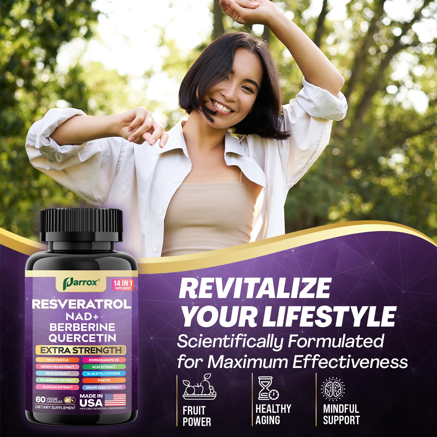 Parrox Resveratrol: control de calidad GMP para confianza en cada lote