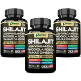 Parrox Shilajit 8 en 1 en botella, energía diaria posible.
