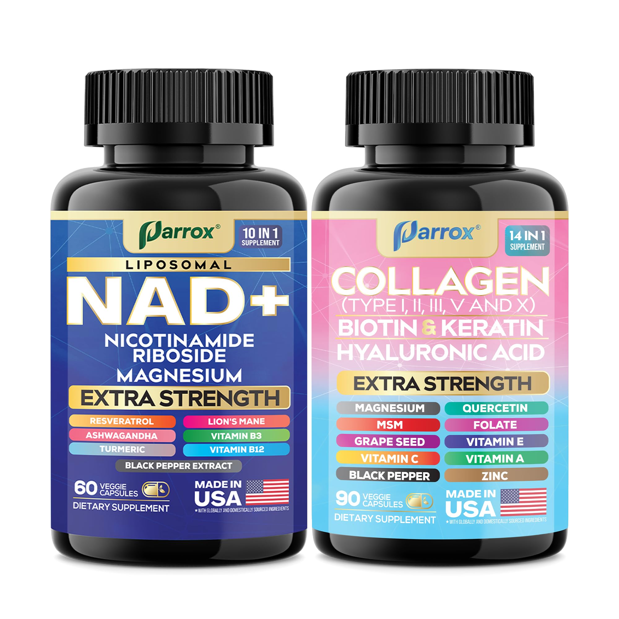 Parrox siempre joven biotina y queratina para cabello y uñas