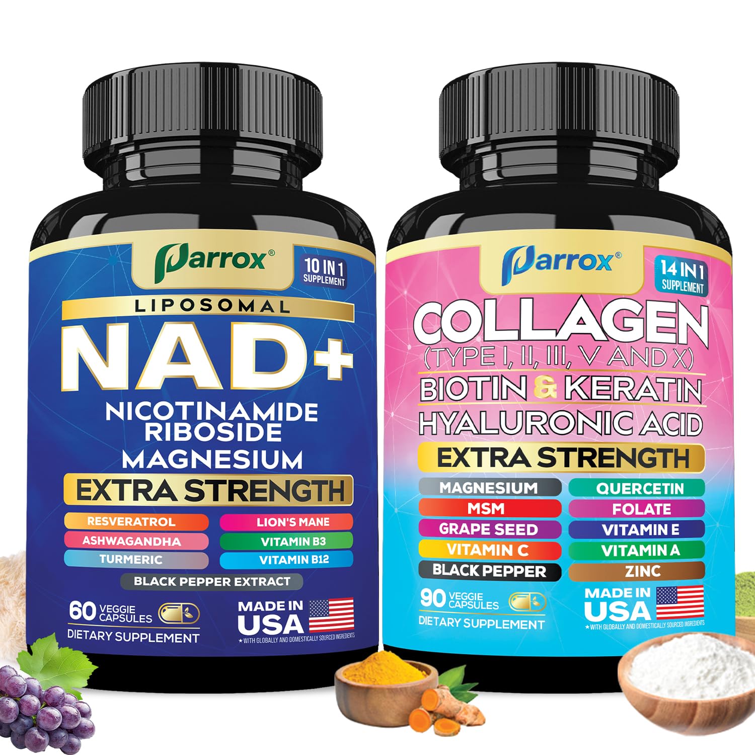 Parrox siempre joven con NAD liposomal para energía diaria