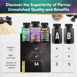 Parrox Resveratrol cápsulas: antioxidantes para estilo de vida activo.