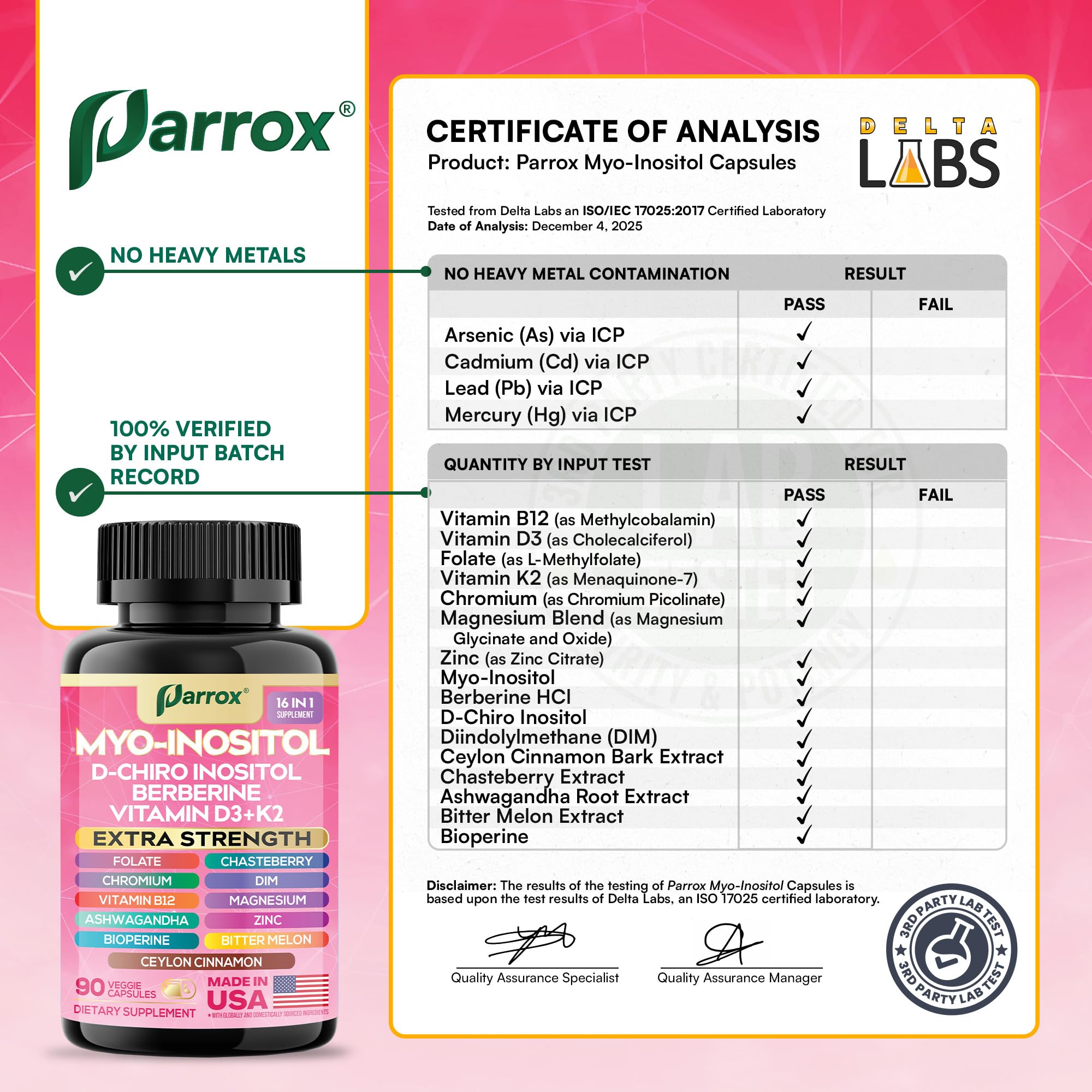 Parrox Vitex Magnesio: apoyo diario para equilibrio y relajación