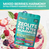 Parrox Zeolite Kids Detox Gummies, paquete dos, ahorro para familias activas