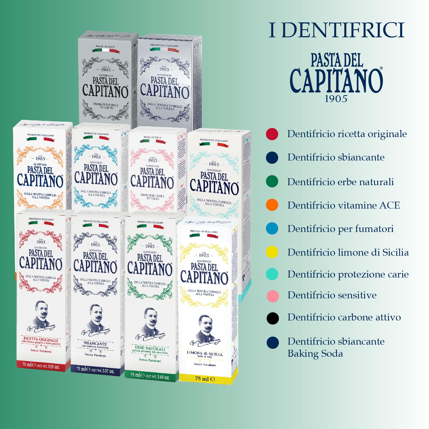 Pasta del Capitano 1905, brillo agradable y respiro fresco.
