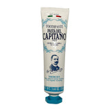 Empaque lateral de Pasta del Capitano 1905, información clara.