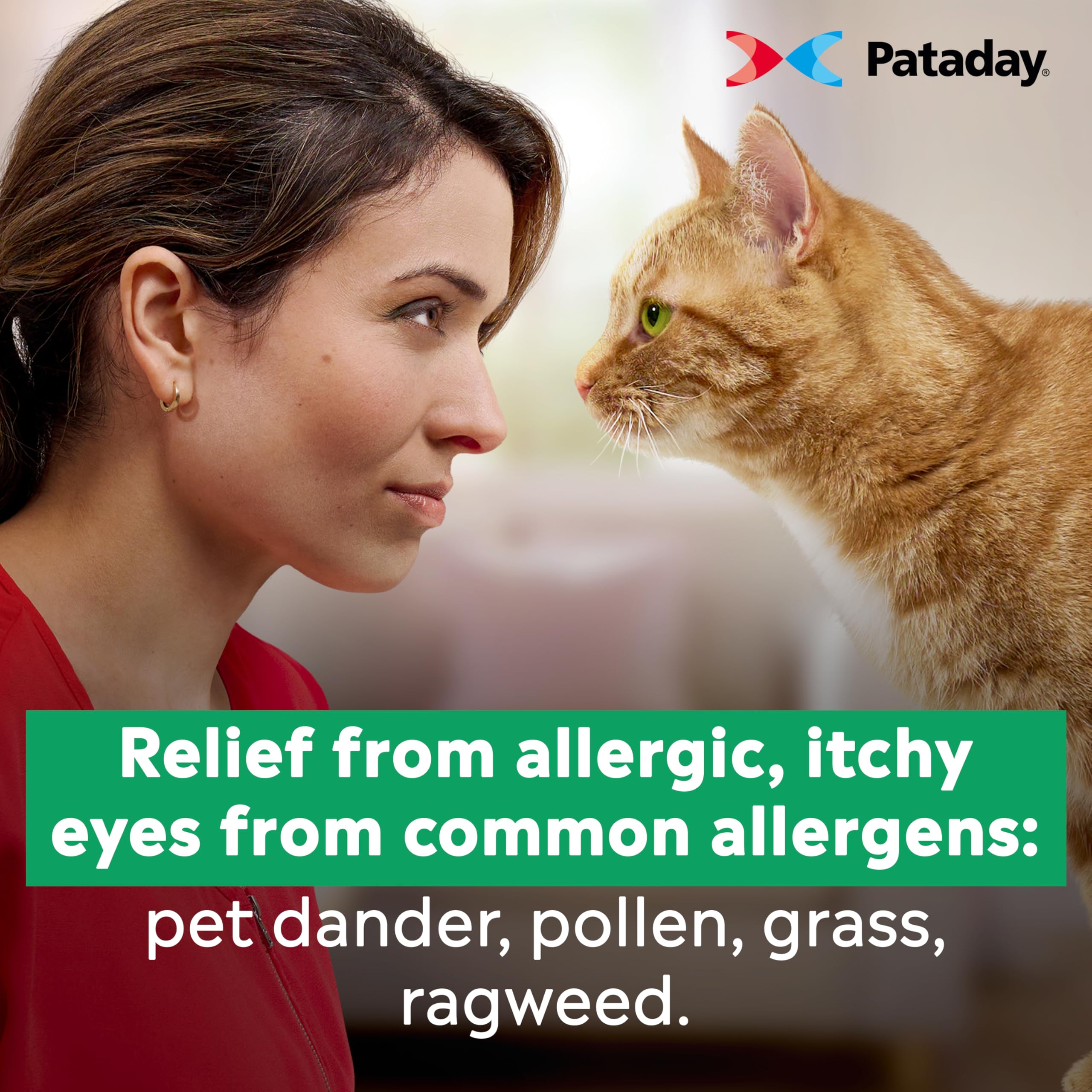 Pataday indica alivio de síntomas rápidos tras uso.